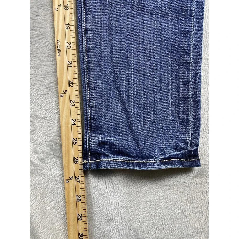 American Eagle Women's‎ Jeans Sz 2   Stretch Slouchy Med Wash Distressed